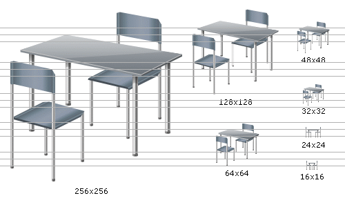 Dining table icon