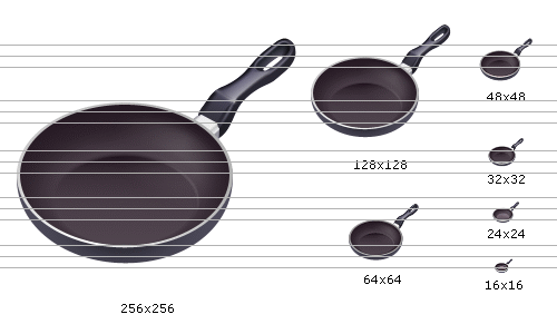 Frying pan icon