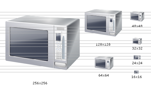 Microwave oven icon