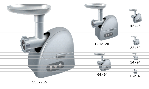 Mincing machine icon